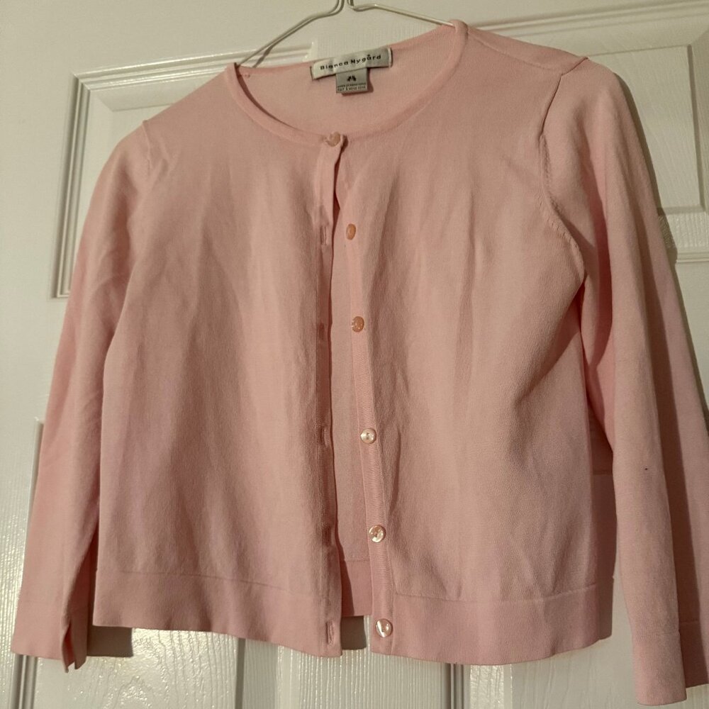 Bianca Nygard63% Rayon shortie pink sweater size X small